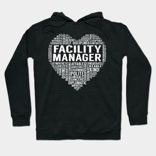 Facility Manager Heart Hoodie